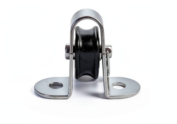 Prolinemax 4 Pc Marine Stainless Steel T304 1/4" Surface Mount Pulley Block Nylon Sheave-2