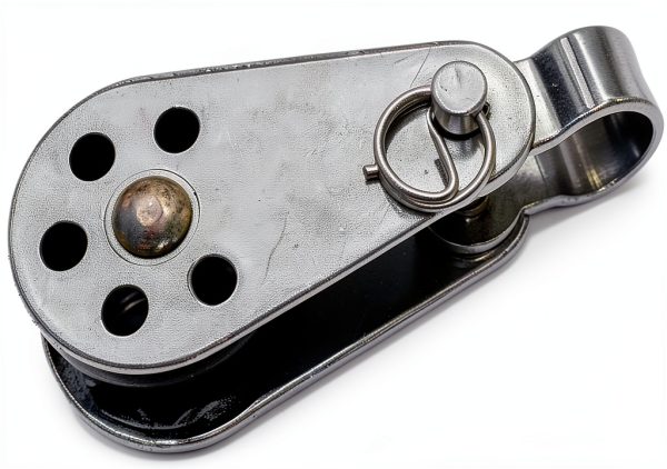 Prolinemax Marine Stainless Steel 1/4" Pulley Block Removable Pin & Toggle Nylon Sheave-0