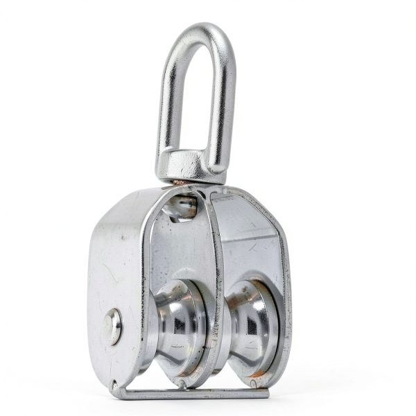 M20 Double Pulley Block 2pcs Boxwizard 304 Stainless Steel 360° Spin-3