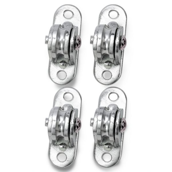 Small Pulley Block Serlium 4-Pack Mini Duplex Stainless Steel-6