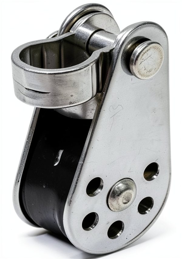Prolinemax Marine Stainless Steel 1/4" Pulley Block Removable Pin & Toggle Nylon Sheave-5