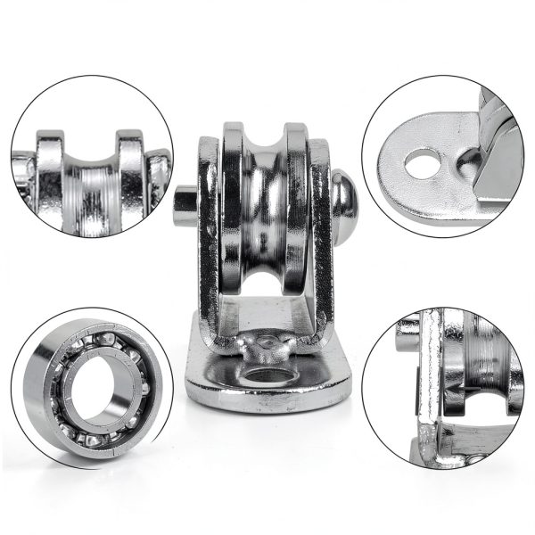 Farady Small Pulley Block Silent Wall Mounted Carbon Steel Pulley (4)-3