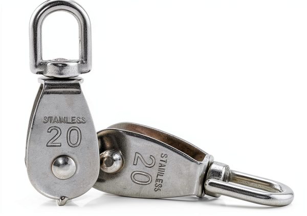 M20 Single Pulley Block Arevik Heavy Duty Stainless Swivel 2pcs-5