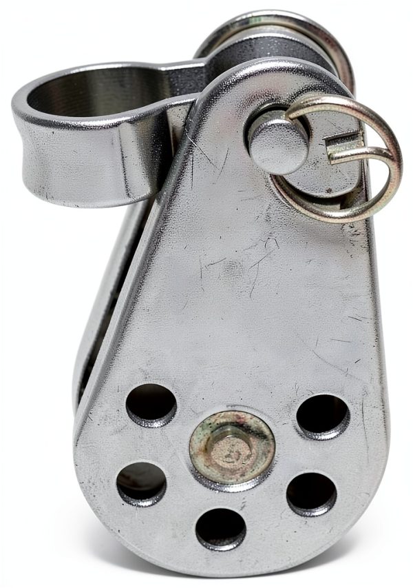 Prolinemax Marine Stainless Steel 1/4" Pulley Block Removable Pin & Toggle Nylon Sheave-3