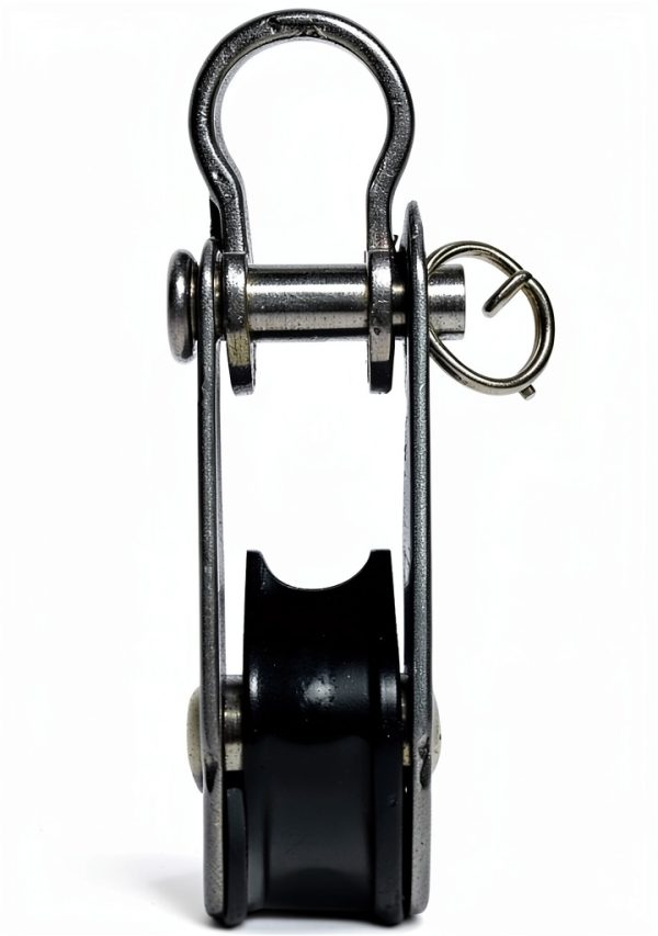 Prolinemax Marine Stainless Steel 1/4" Pulley Block Removable Pin & Toggle Nylon Sheave-4
