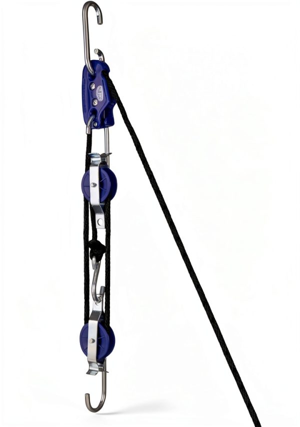 Tie Boss 3/8 Blue Block Tackle BestNest 300lb Hoist-1