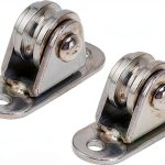 Small Pulley Block PerGar Stainless Steel Duplex Fixed (2pcs)-0