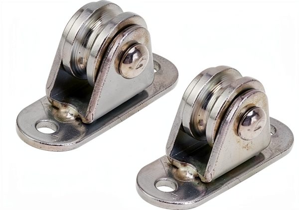 Small Pulley Block PerGar Stainless Steel Duplex Fixed (2pcs)-0