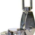M20 Single Pulley Block Arevik Heavy Duty Stainless Swivel 2pcs-0