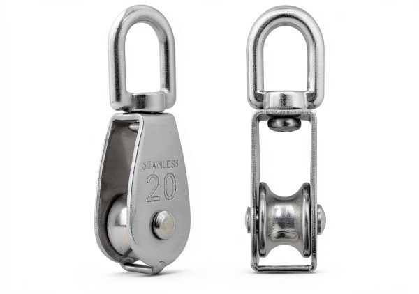 M20 Single Pulley Block Arevik Heavy Duty Stainless Swivel 2pcs-1