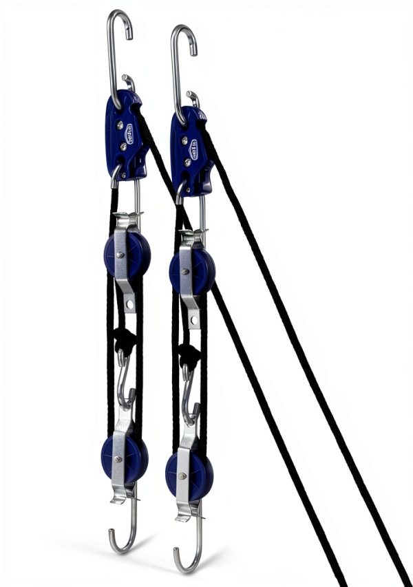 Tie Boss 3/8 Blue Block Tackle BestNest 300lb Hoist-0
