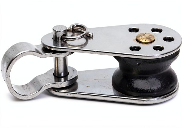 Prolinemax Marine Stainless Steel 1/4" Pulley Block Removable Pin & Toggle Nylon Sheave-1